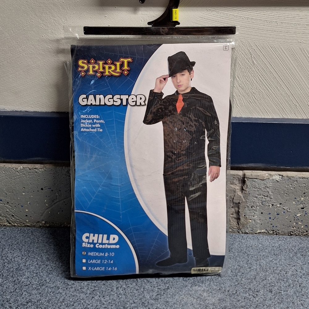 Spirit Gangster Costume, 3 Pieces,  Child's Medium 8-10, NWT